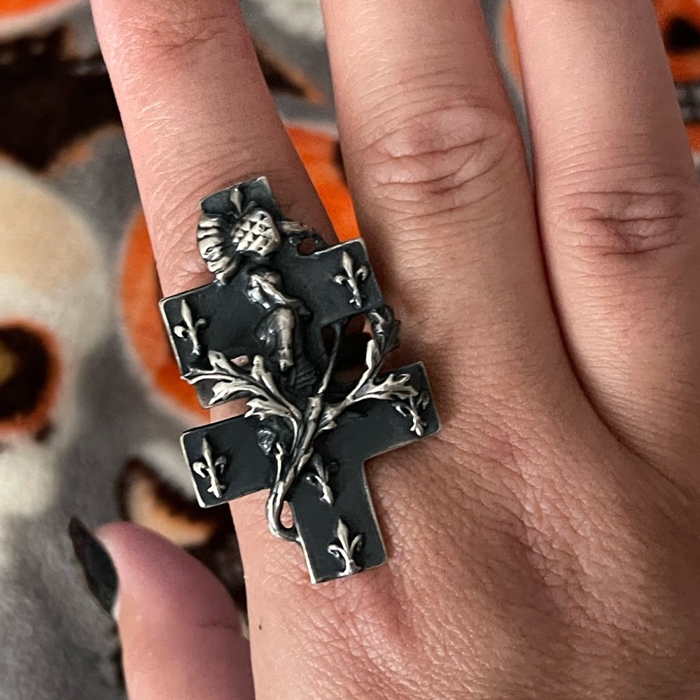 BLOODMILK BLOOD & THISTLE, Joan of Arc, Ring size 8.5